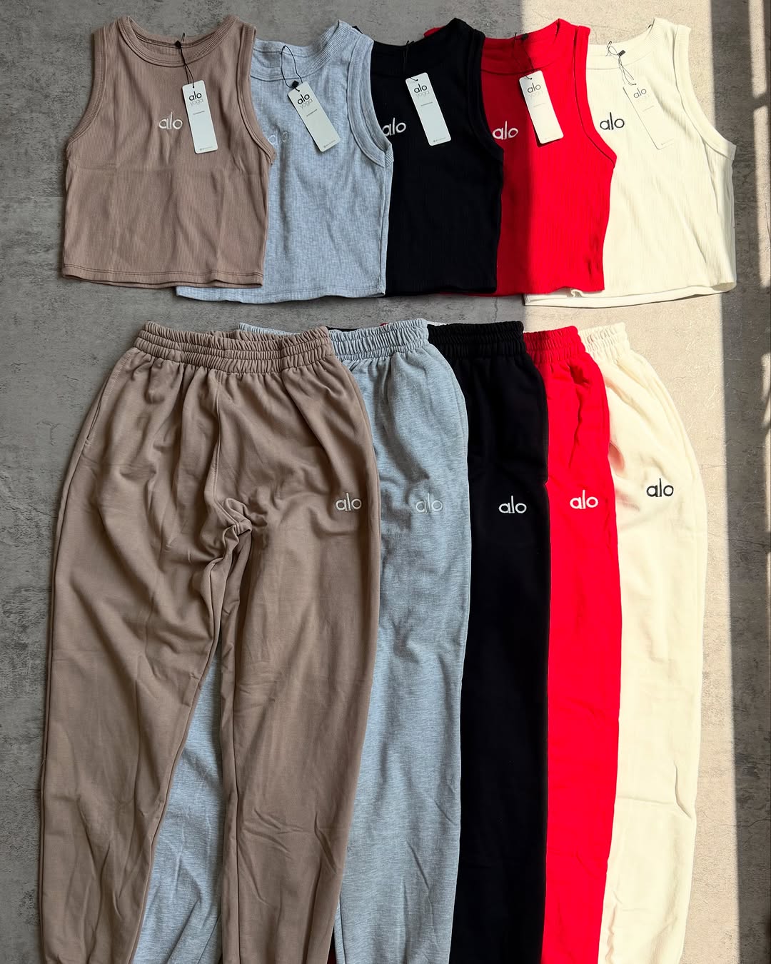 Alo Yoga hoodies and yoga sets