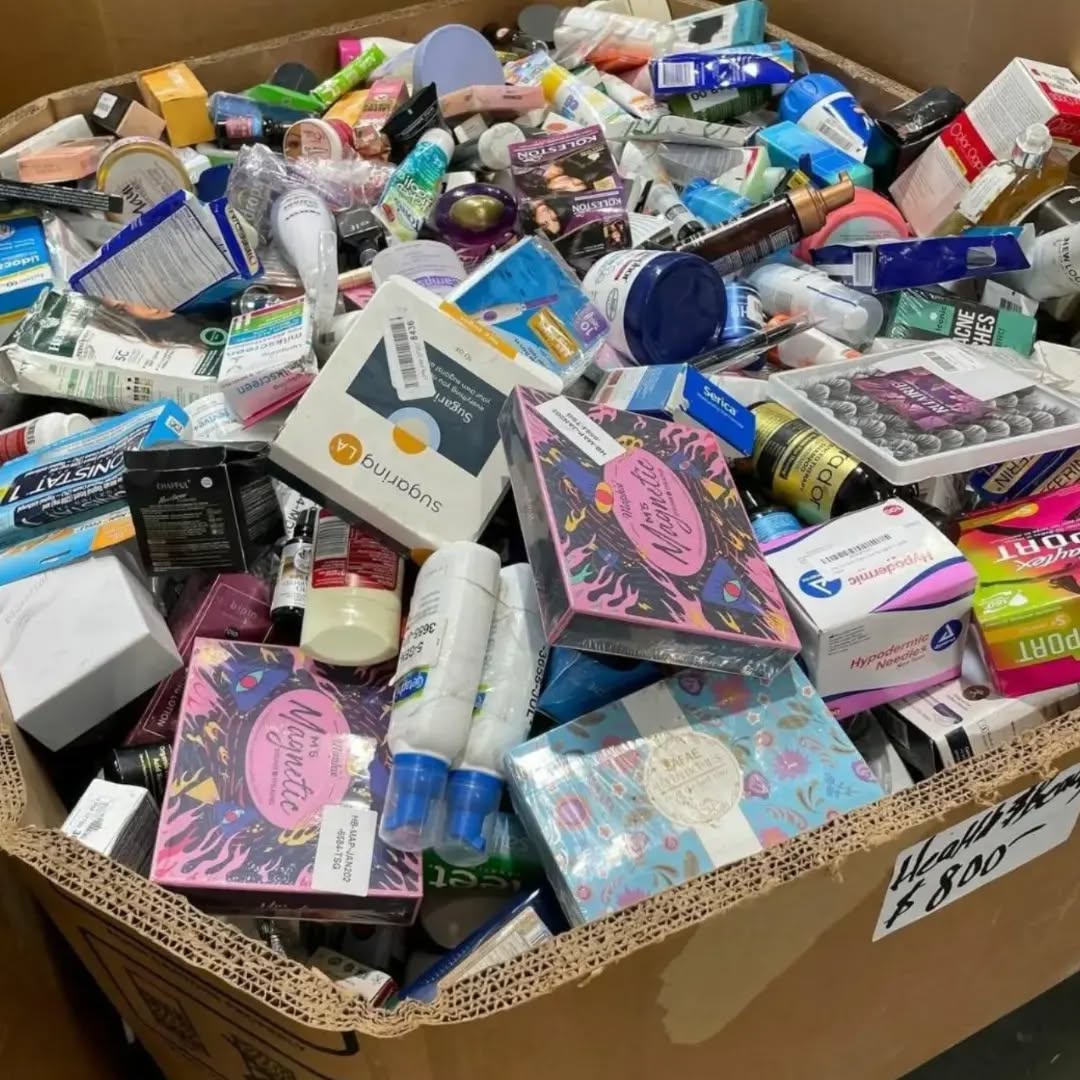 Bulk beauty inventory warehouse