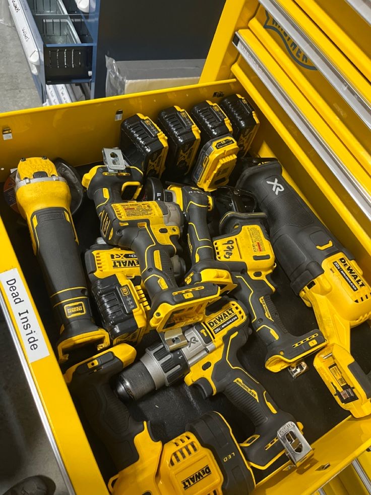 DeWalt drills and impact drivers