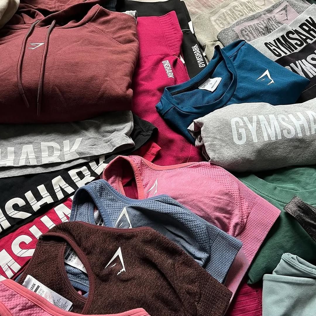 Gymshark sports bras and hoodies