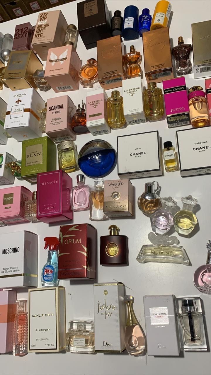 Chanel, Dior, Gucci, Versace travel size assortment
