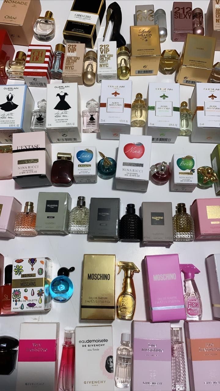 Mini perfumes in original boxes - retail ready