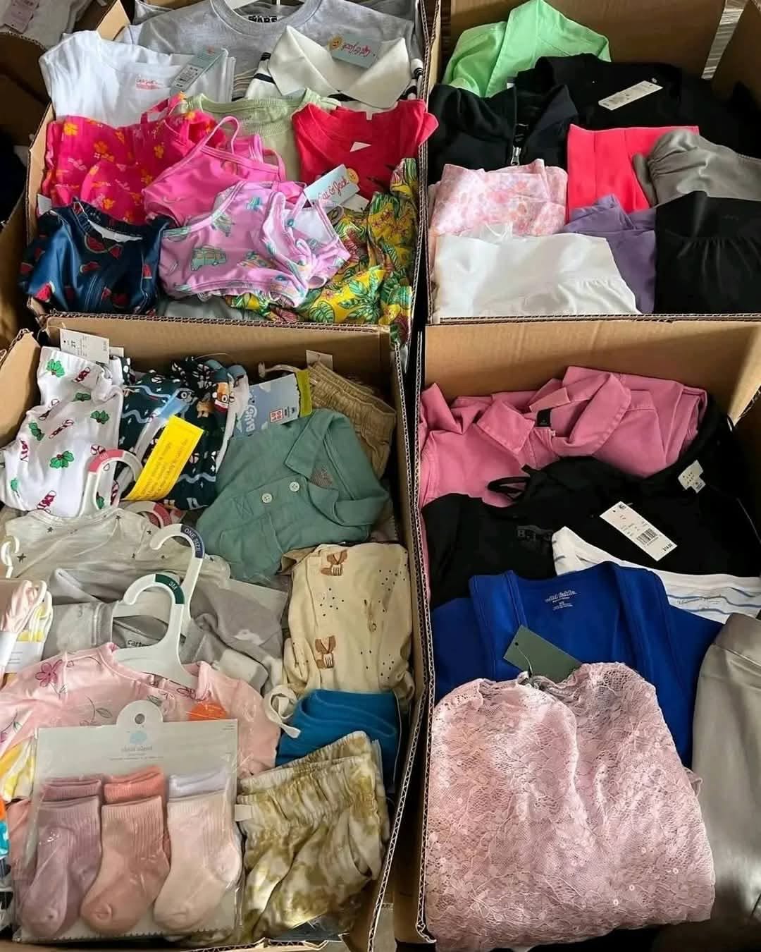 Bulk mixed clothing inventory