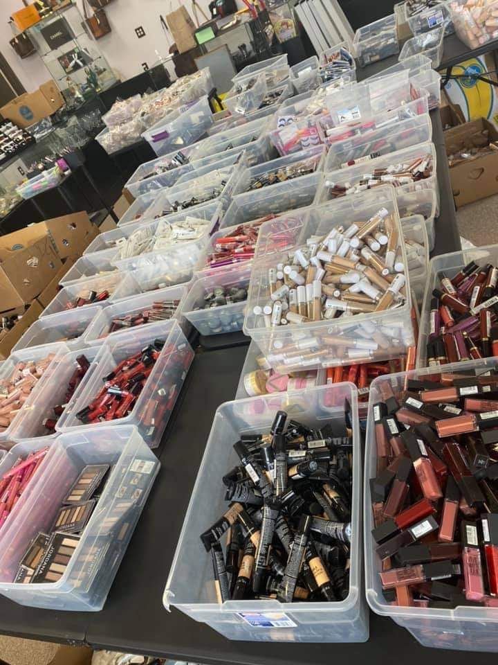 Bulk beauty inventory warehouse