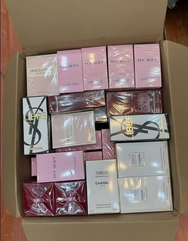 Chanel, Dior, Versace, Gucci fragrance assortment