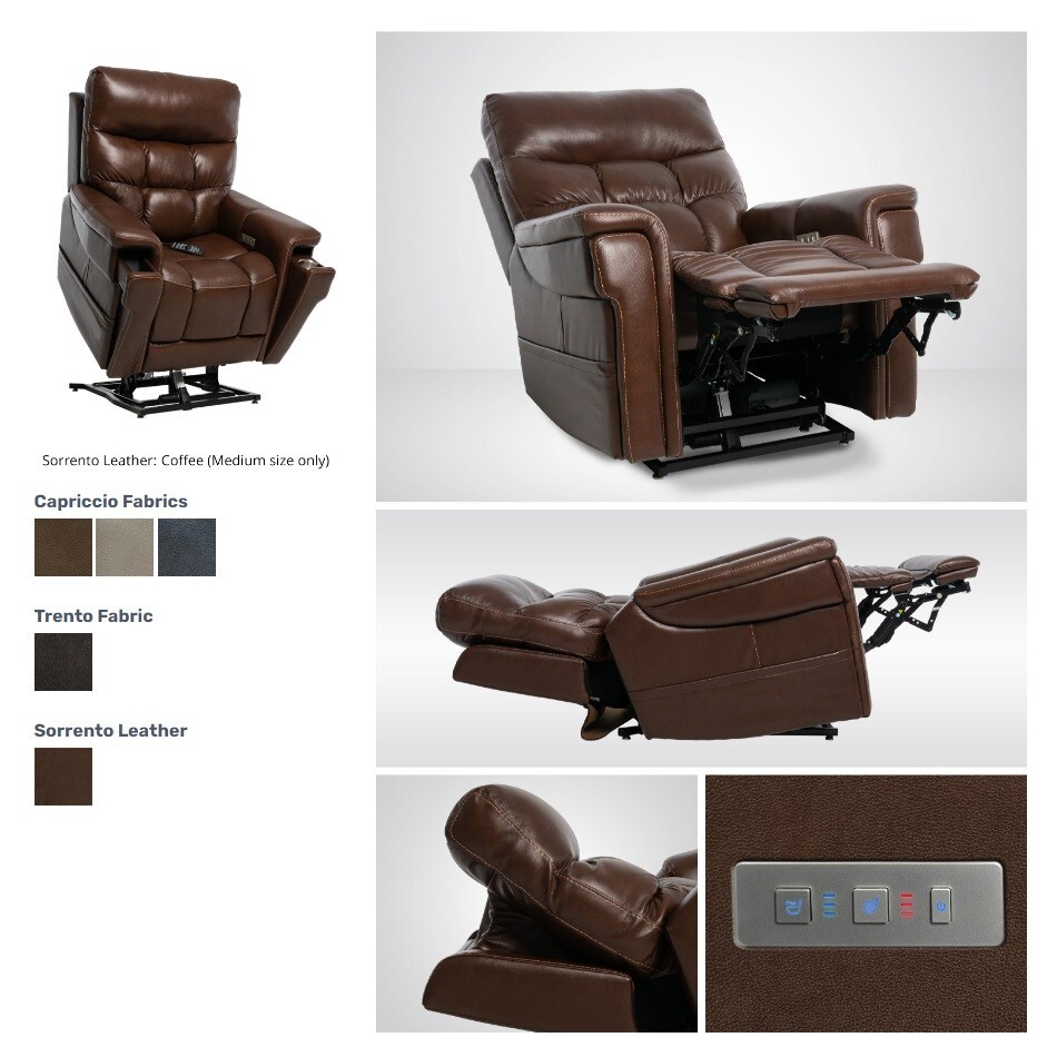 Massage functions, heating, USB charging ports