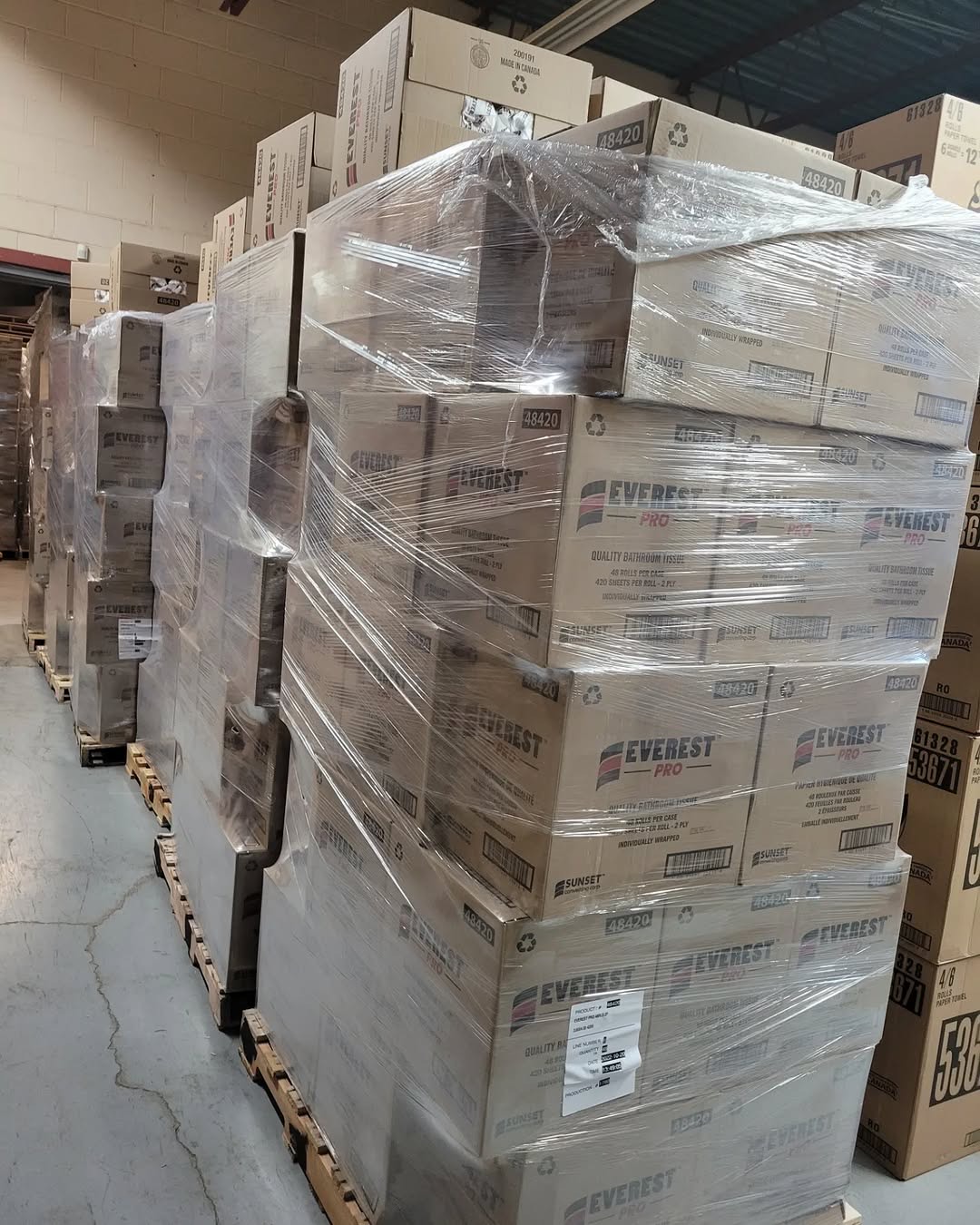 Factory sealed rolls - bulk bath tissue
