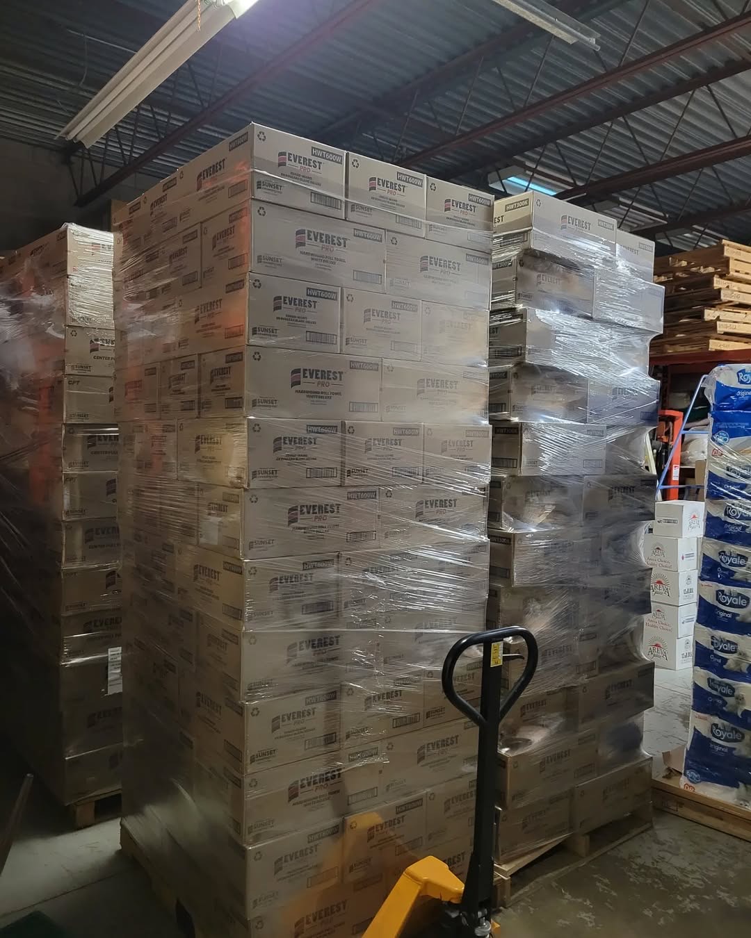 Warehouse inventory ready to ship