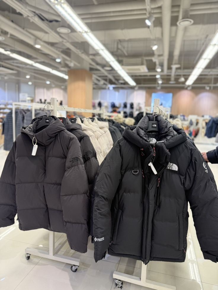 Assorted winter coats